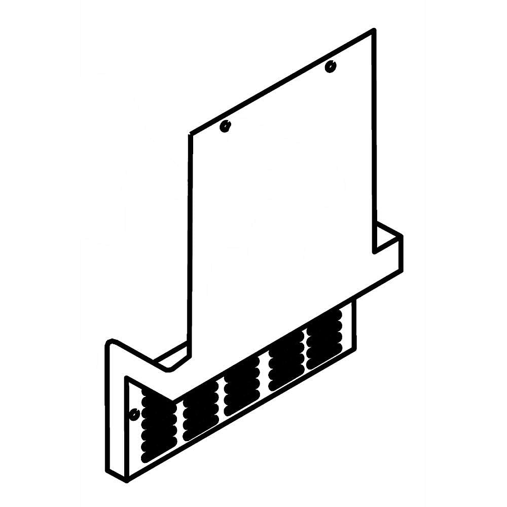 Part #w11197601, Grill, Front (Black) / 15.00 x 13.00 x 2.50