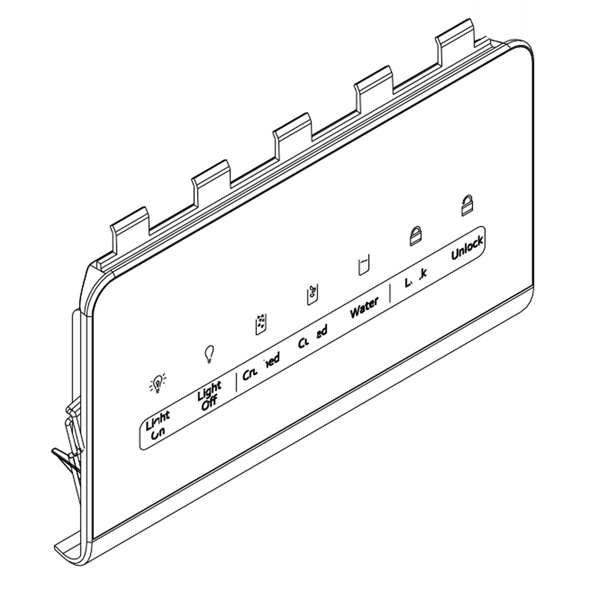 Part #w11203376, Electronic Control Board / 10.38 x 7.50 x 3.25