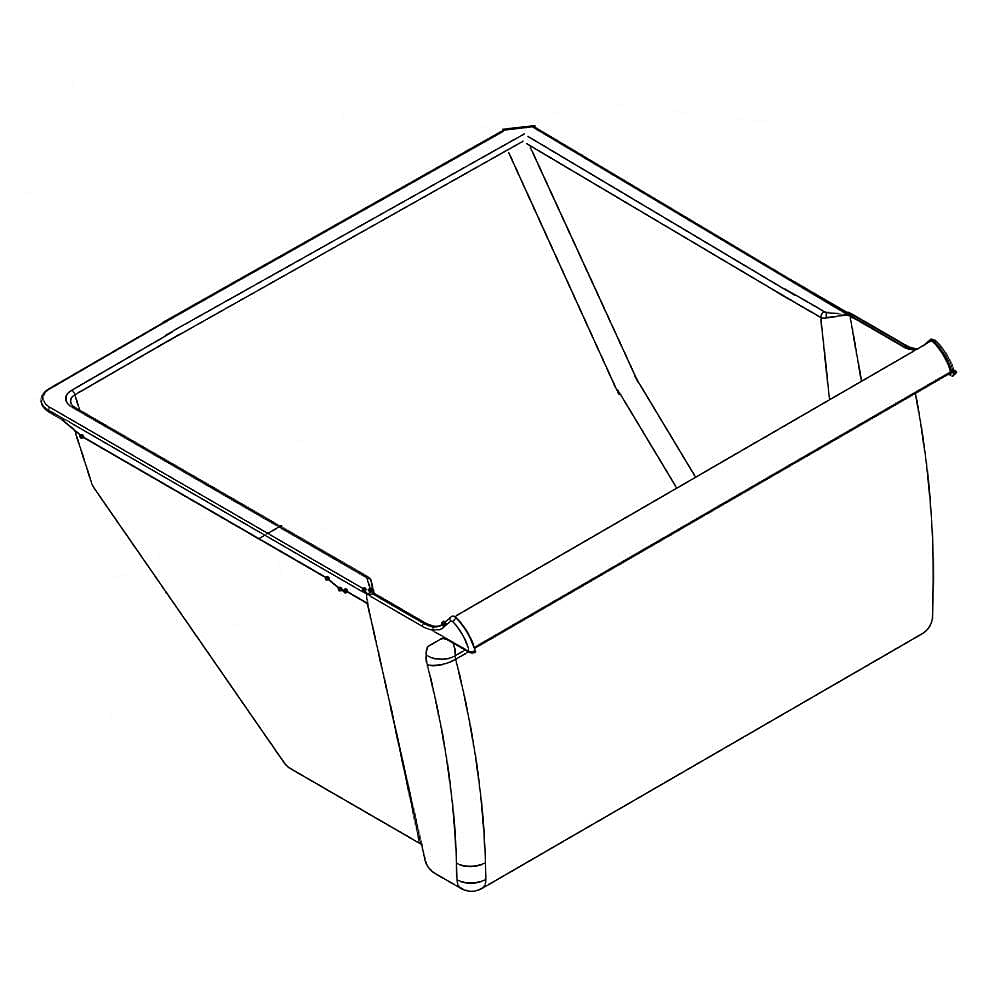 Part #w11203927, Refrigerator Deli Drawer | 20.00 x 11.75 x 18.25