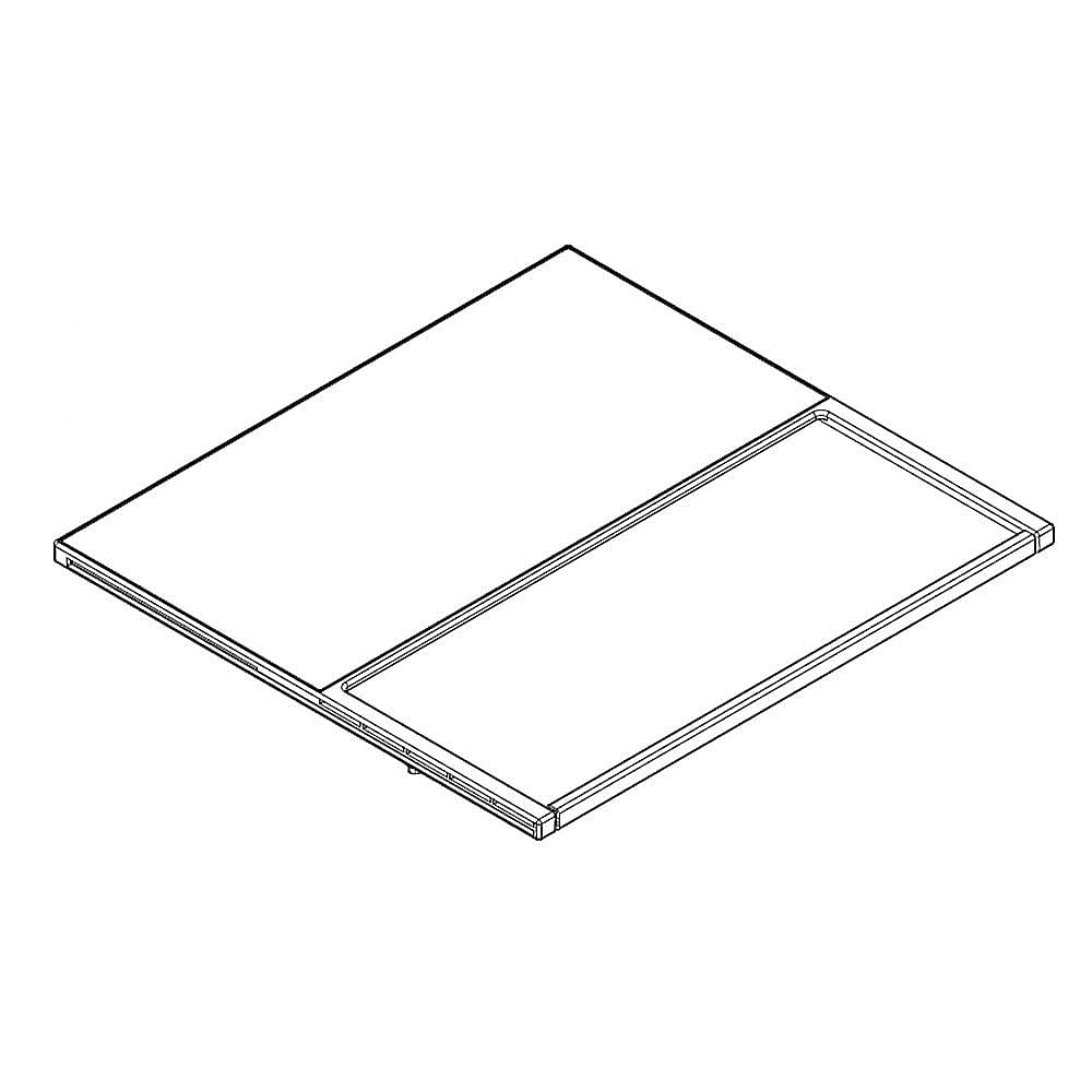 Part #w11212337, Refrigerator Tuck-Away Shelf Assembly | 21.75 x 19.25 x 2.25