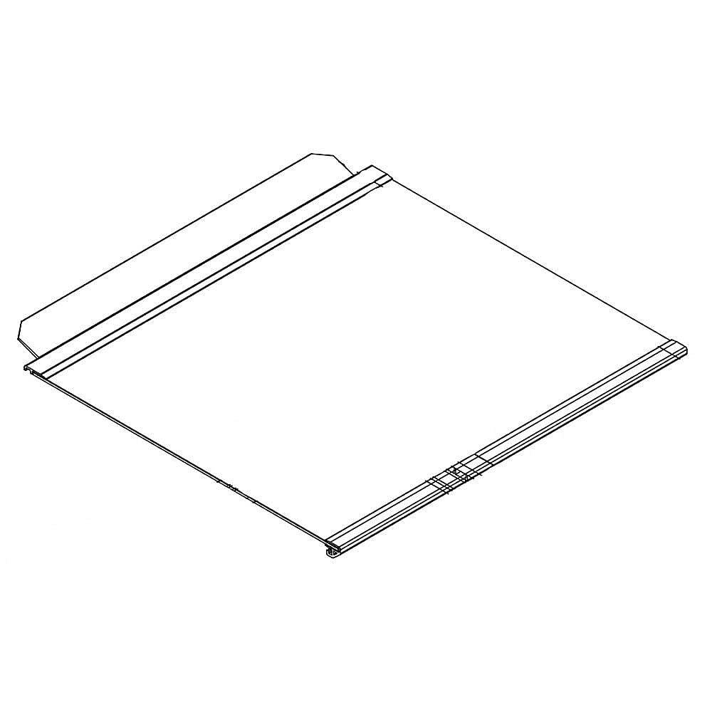 Part #w11221931, Refrigerator Deli Drawer Cover Glass Insert / 21.87 x 19.25 x 2.25