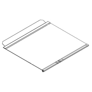 Refrigerator Deli Drawer Cover Glass Insert W11221931