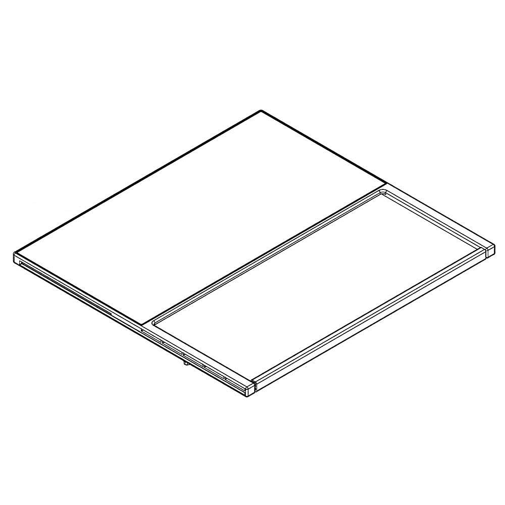 Part #w11226455, Refrigerator Tuck-Away Shelf | 22.00 x 19.50 x 2.50