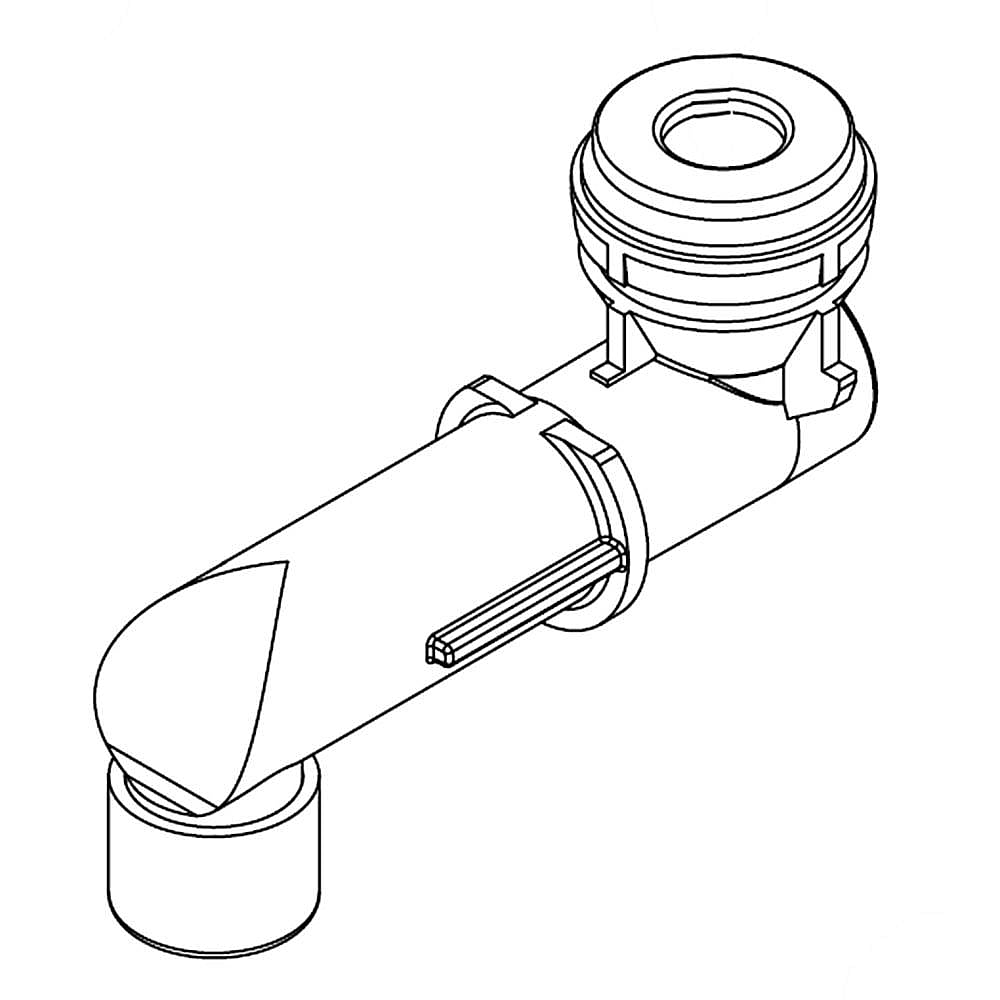 Part #w11227371, Refrigerator Dispenser Water Nozzle / 2.25 x 1.25 x 1.00