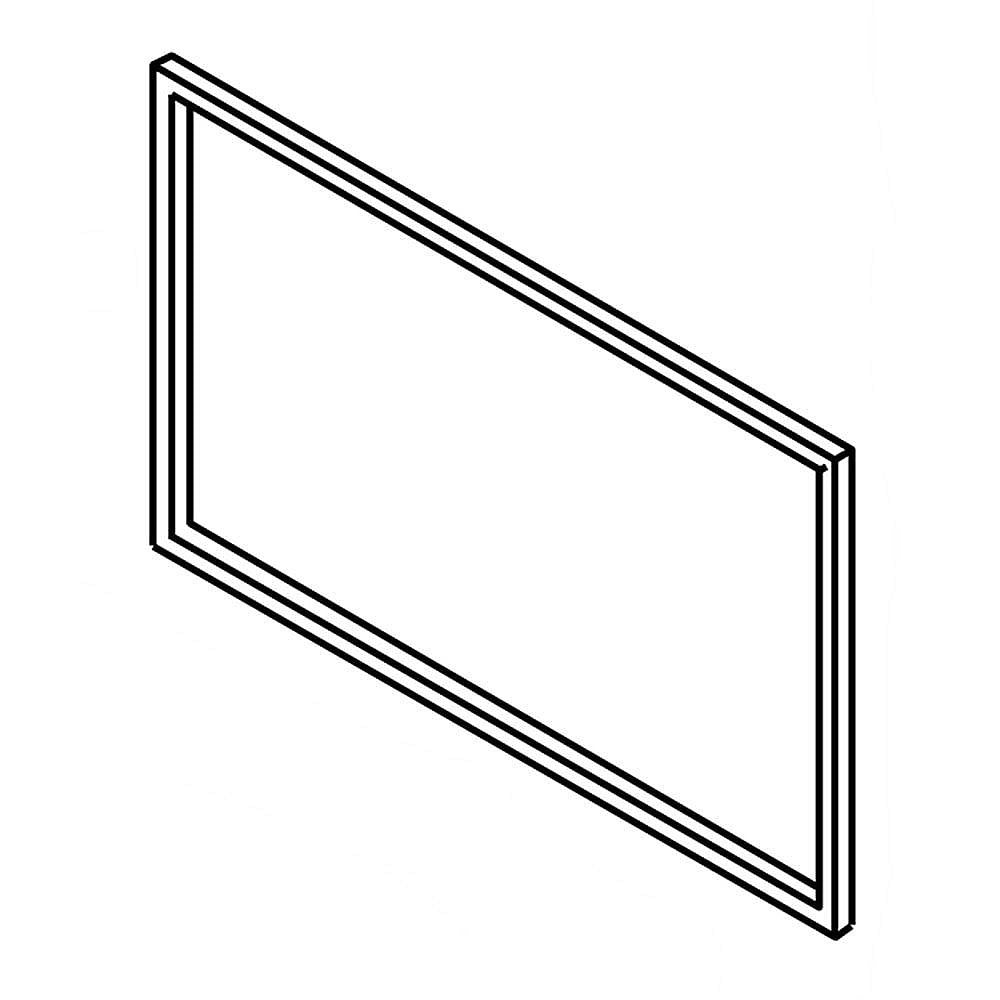 Part #w11229610, Refrigerator Freezer Door Gasket (Black) (Replaces W10667843) / 17.00 x 16.75 x 2.75