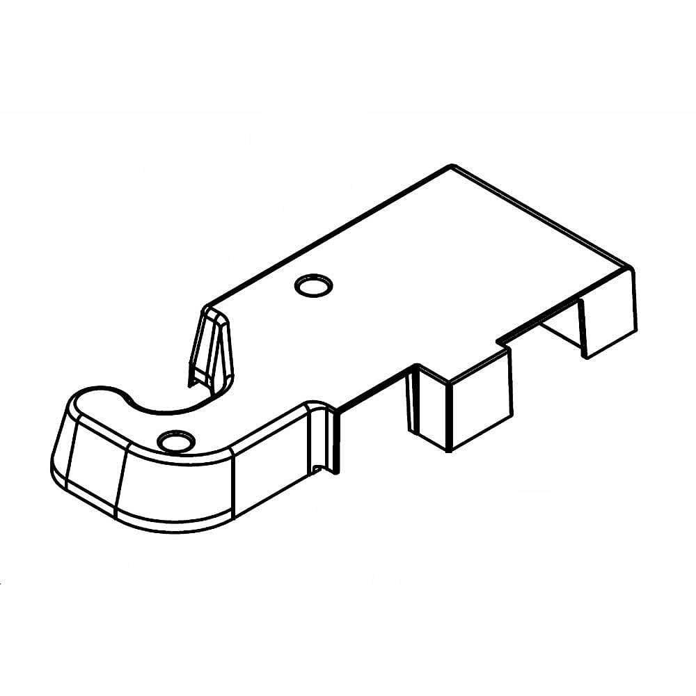 Part #w11230095, Refrigerator Door Hinge Cover, Right (Gray) / 9.50 x 4.50 x 1.25