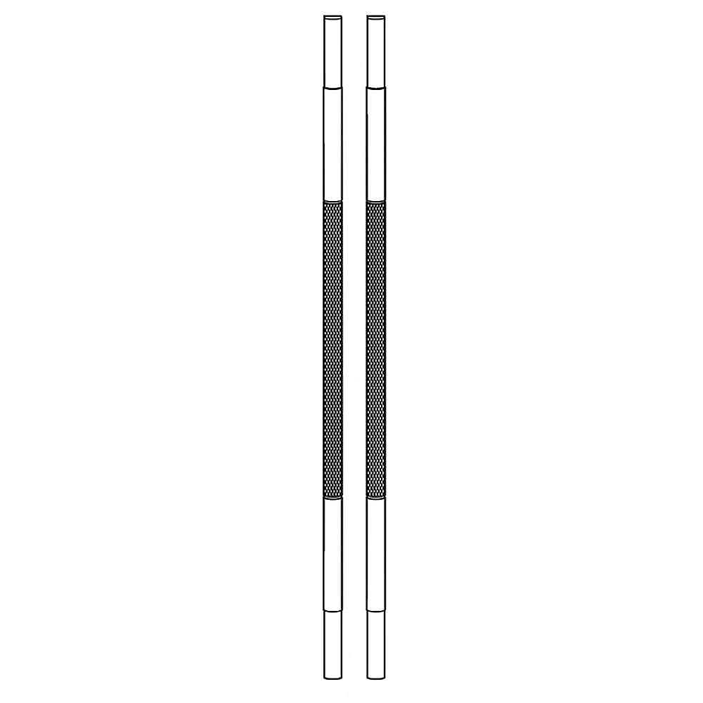 Part #w11231243, Refrigerator Door Handle Set