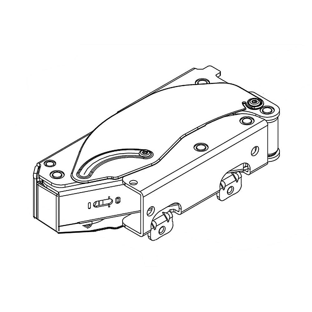 Photo of GE Part #w11233362, Door Hin | 10.75 x 4.75 x 2.50 from Repair Parts Direct
