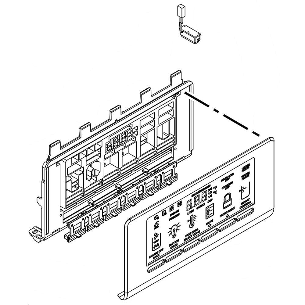 Part #w11239666, Refrigerator Dispenser User Interface Control | 15.25 x 6.75 x 2.50