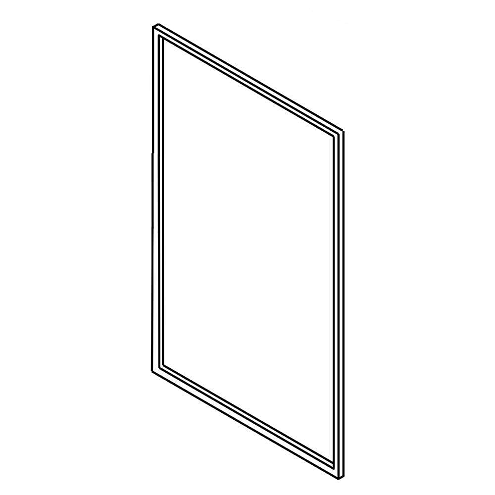 Part #w11240749, Whirlpool Refrigerator Door Gasket, Black (Replaces W10678768) / 30.12 x 17.75 x 2.25