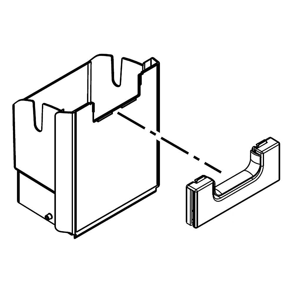 Part #w11244434, Refrigerator Ice Container Assembly | 13.50 x 10.00 x 10.75