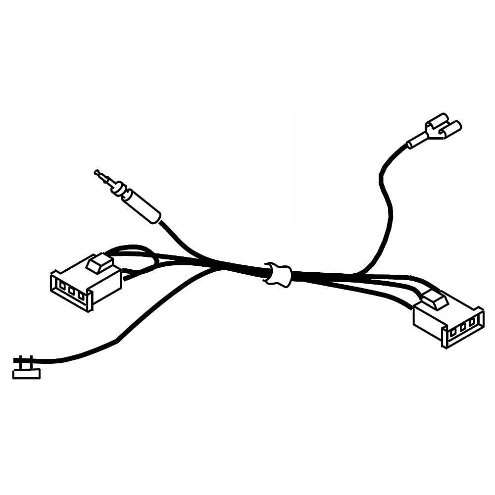 Part #w11244436, Refrigeration Appliance Evaporator Fan Motor Wire Harness (Replaces W10693200) / 7.25 x 3.75 x 0.75