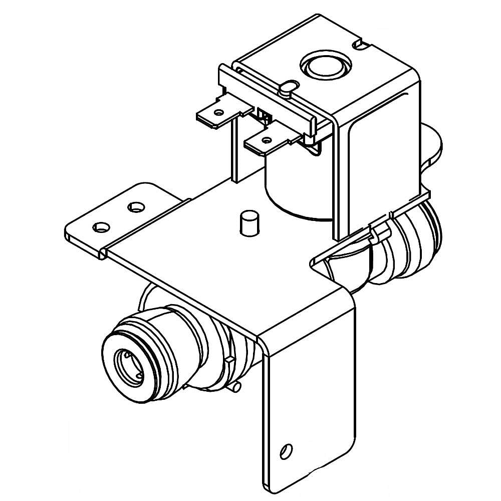 Photo of Part #w11246413, Valve-Inlt | 4.50 x 4.00 x 3.25 from Repair Parts Direct