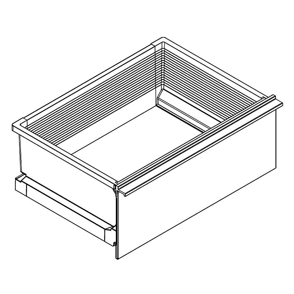 Photo of Part #w11249242, Pan-Crispr | 30.50 x 15.00 x 9.00 from Repair Parts Direct