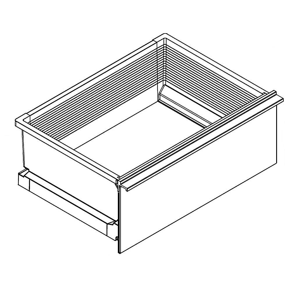 Photo of Part #w11249243, Pan-Crispr | 27.00 x 13.00 x 11.00 from Repair Parts Direct