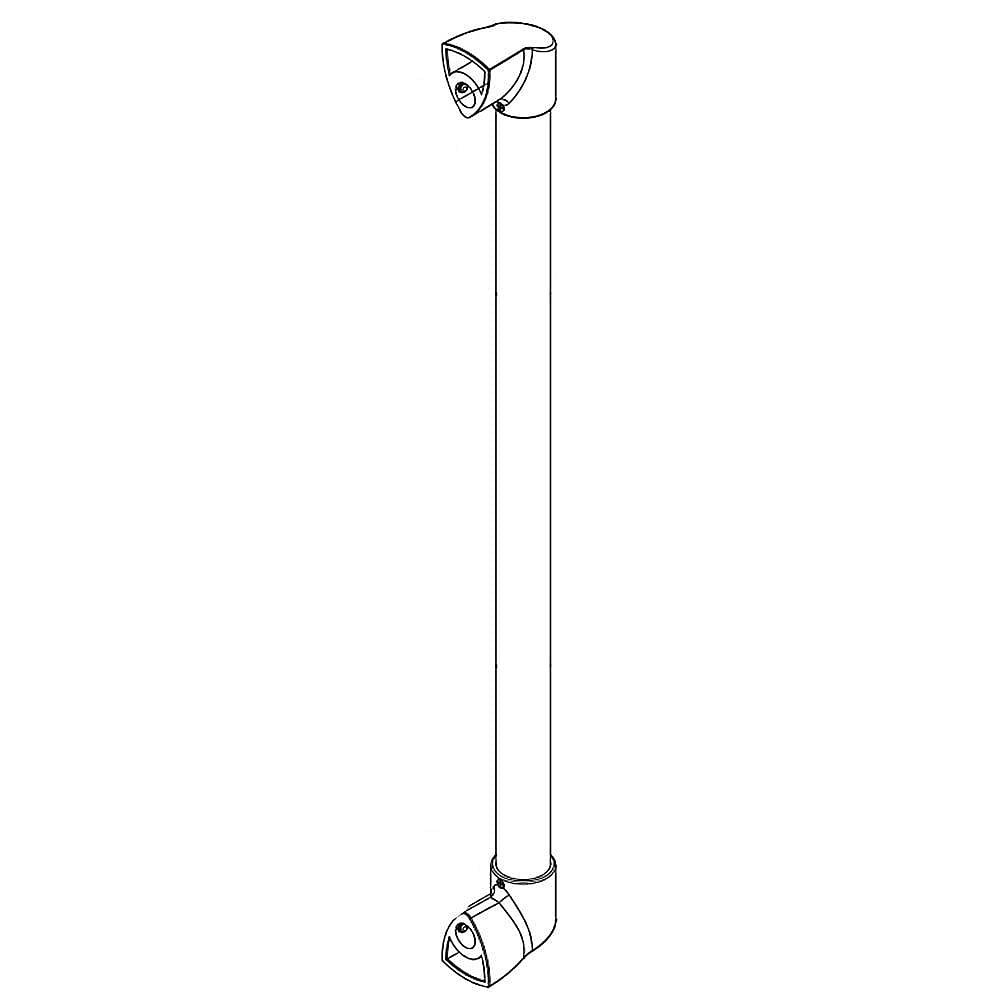 Part #w11254134, Refrigerator Door Handle (Stainless) | 38.50 x 5.50 x 4.50