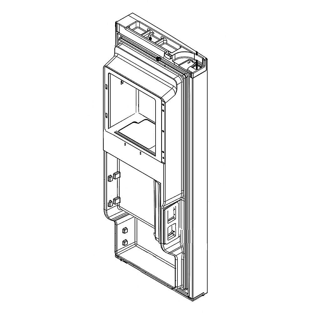Photo of GE Part #w11254957, Refrigerator Door Assembly, Left (Stainless) | 0.11 x 0.11 x 0.11 from Repair Parts Direct