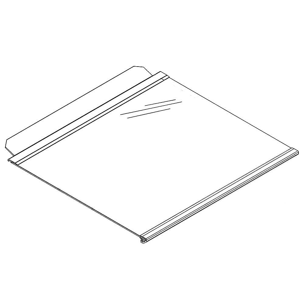 Part #w11263198, Refrigerator Crisper Drawer Cover Insert (Replaces W11205399) / 27.25 x 21.00 x 1.00