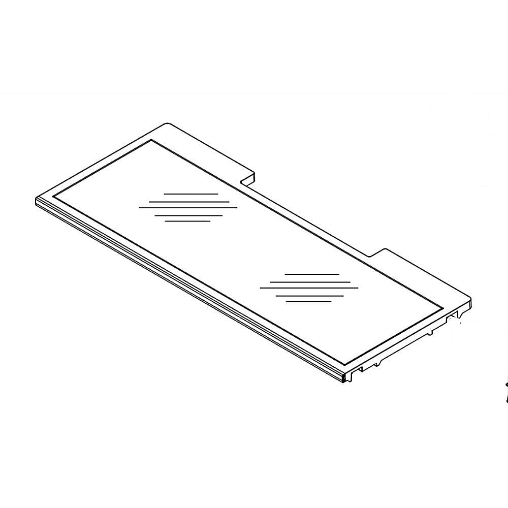 Part #w11284453, Refrigerator Glass Shelf | 34.25 x 17.50 x 3.00