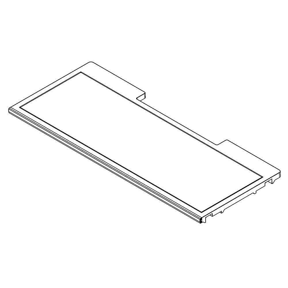 Part #w11284509, Refrigerator Glass Shelf Assembly, 12-In / 7.00 x 39.25 x 30.10