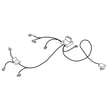 Freezer Wire Harness And Power Cord for Maytag MZF34X20DW04 - Part W11648068