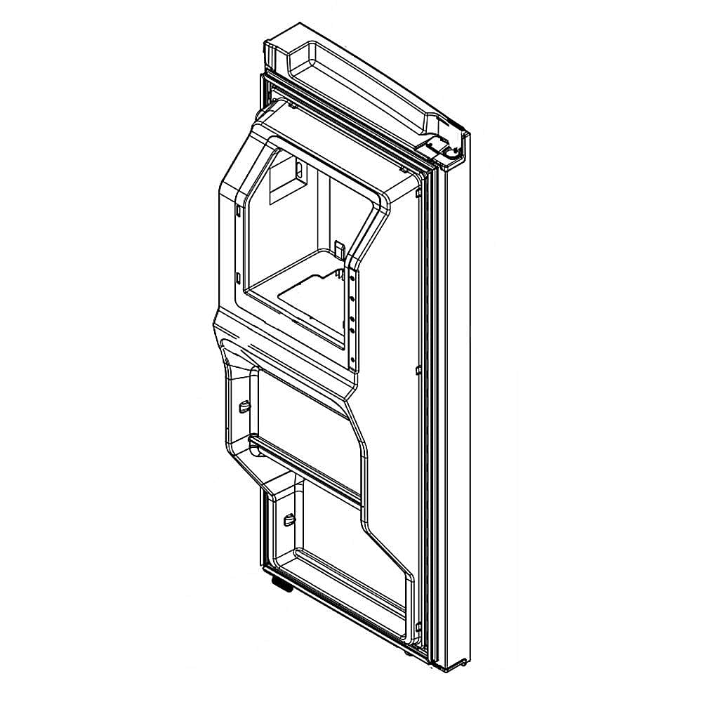 Part #w11301204, Refrigerator Door Assembly, Left (Stainless) (Replaces W11185735)