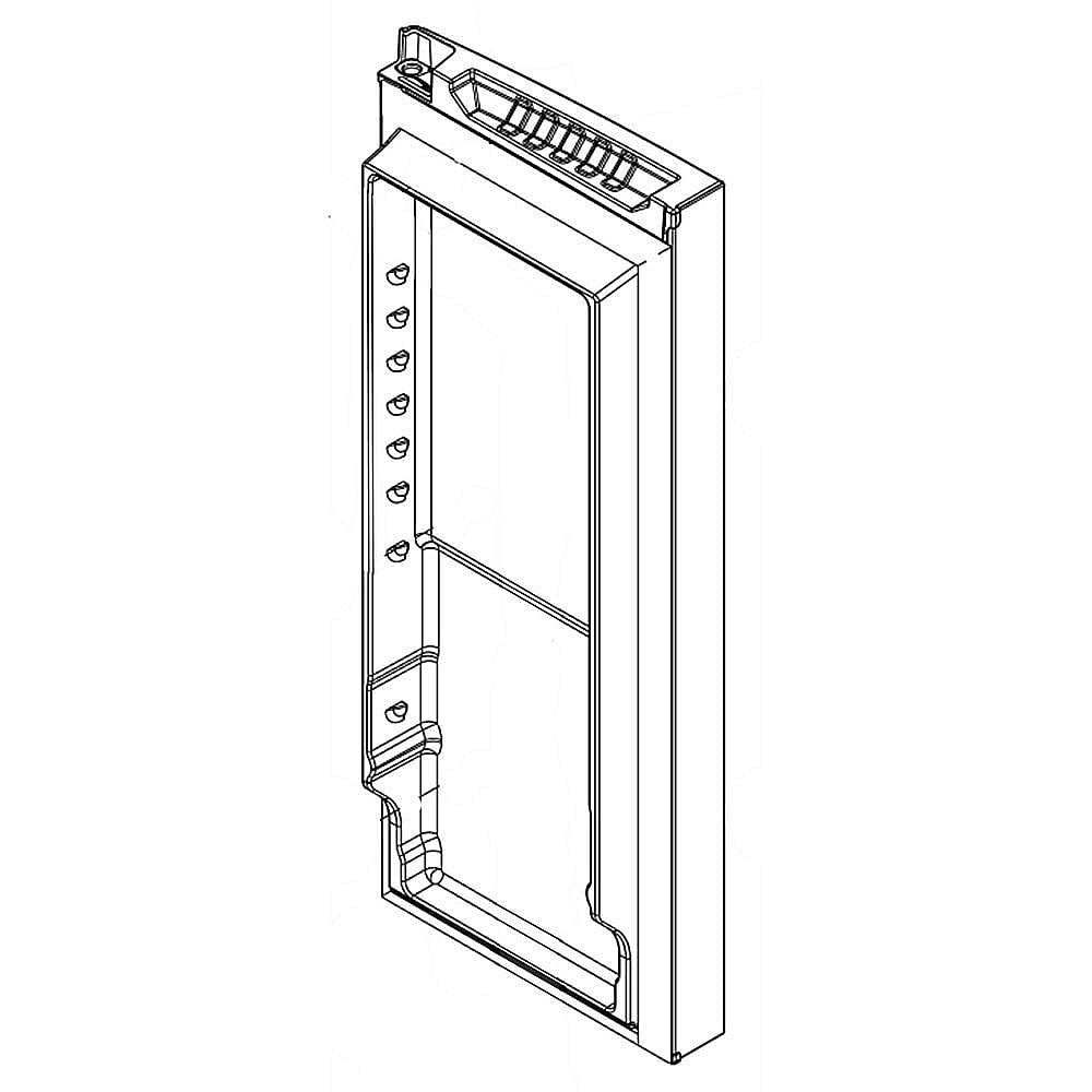 Photo of GE Part #w11307263, Refrigerator Door Assembly, Right (Stainless) | 50.00 x 21.75 x 10.00 from Repair Parts Direct