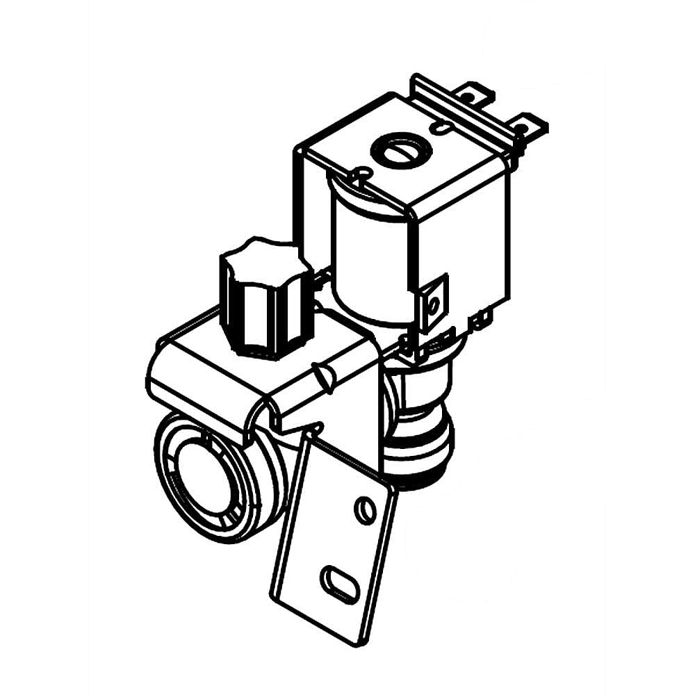 Part #w11312191, Refrigerator Water Inlet Valve (Replaces W11095287) / 4.50 x 4.32 x 3.32