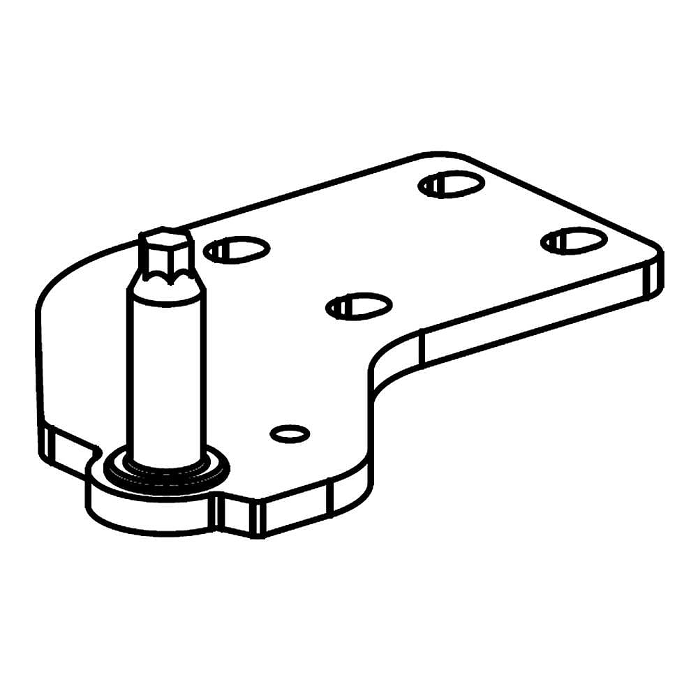 Whirlpool Part #w11312624, Hinge, Botto | 4.25 x 2.25 x 1.25