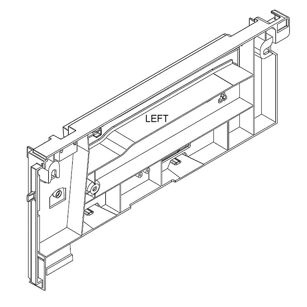 KitchenAid Part #w11329364, Refrigerator Crisper Drawer Slide Rail Adapter | 17.75 x 2.50 x 1.25