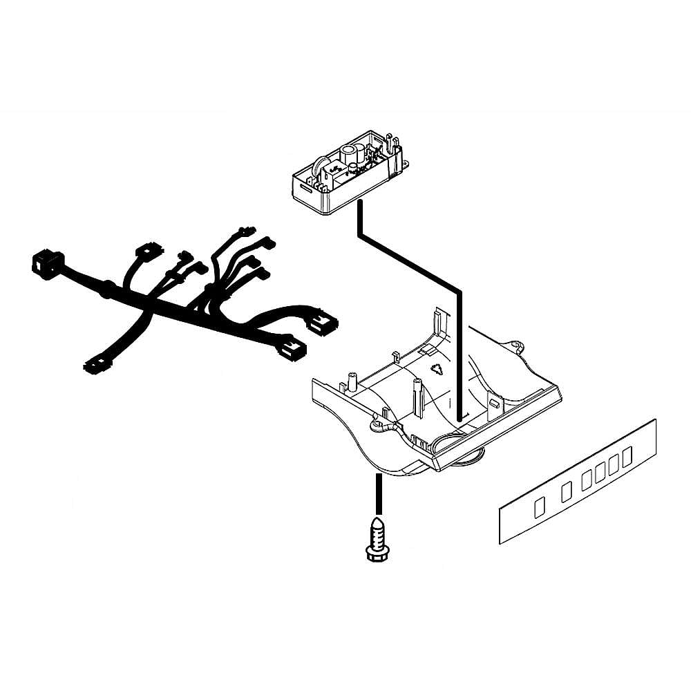 Part #w11357371, Refrigerator Control Box Assembly (Replaces W11207402) / 9.50 x 9.50 x 5.50
