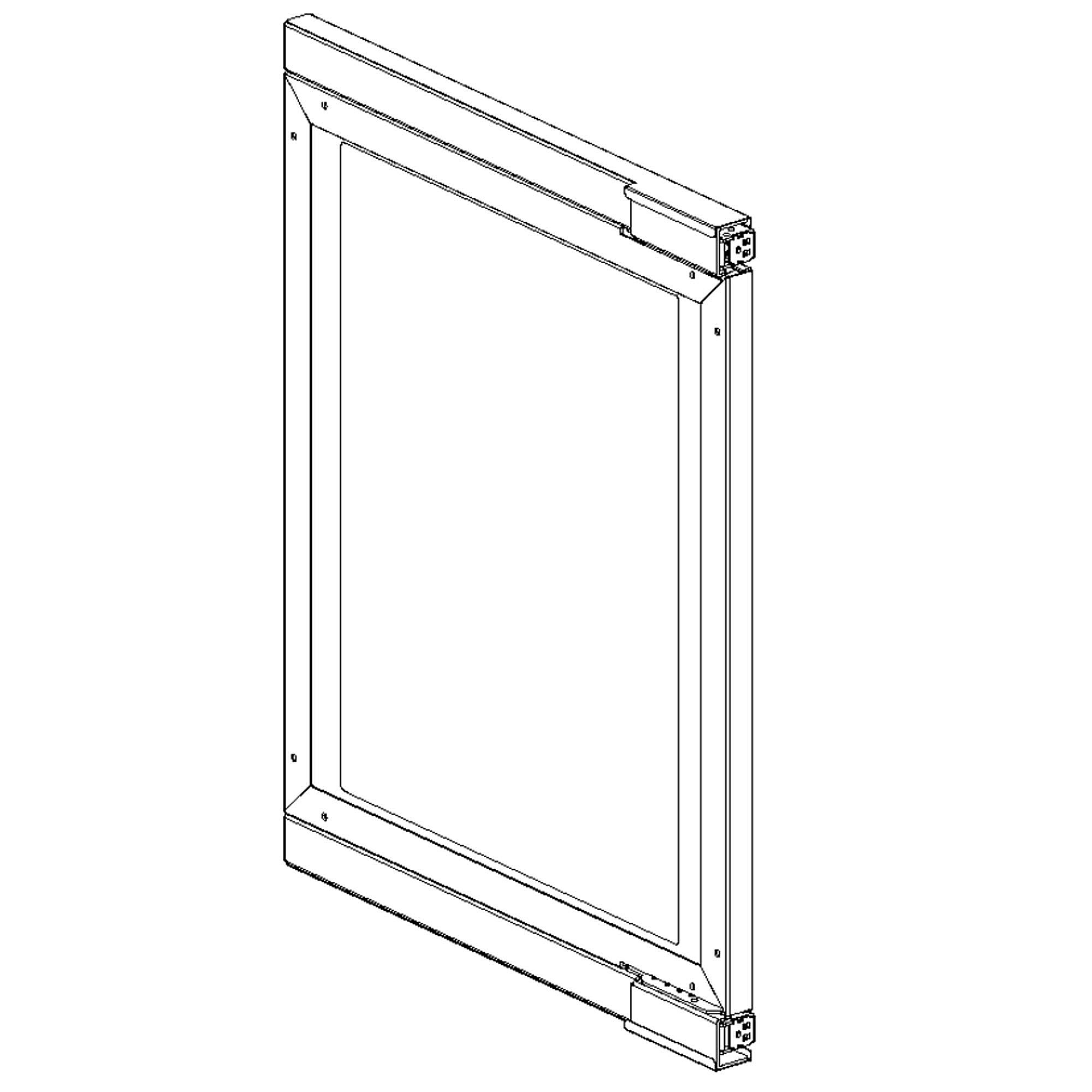Part #w11360655, Beverage Cooler Left-Hinged Door Assembly / 33.00 x 24.00 x 5.50