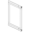 Beverage Cooler Left-hinged Door Assembly for Jenn-Air JUBFR242HM01 - Part W11360655