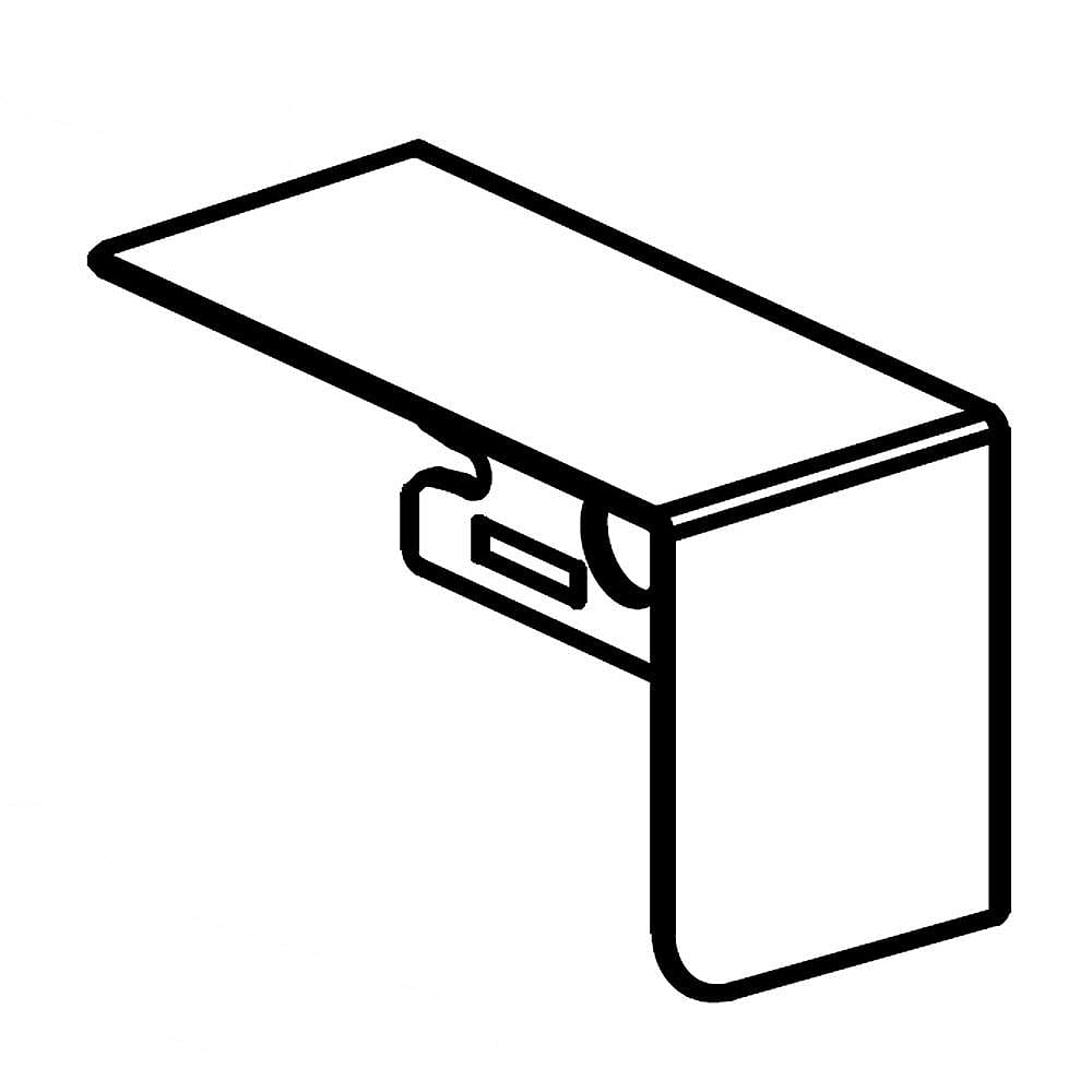 KitchenAid Part #w11360664, Cover Hinge | 4.13 x 2.00 x 2.50