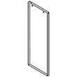 Ice Maker Door Skin (stainless) for KitchenAid KUIX535HPS01 - Part W11367891