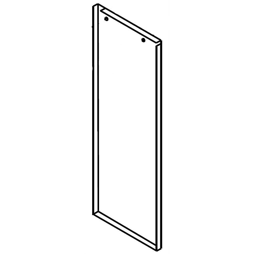 Part #w11367892, Ice Maker Door Outer Panel (Black Stainless)