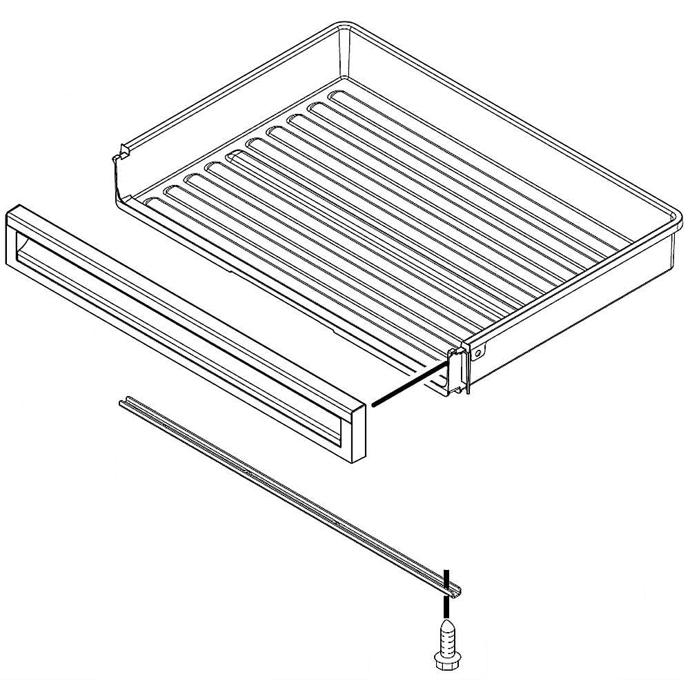 Part #w11387053, Refrigerator Freezer Tray (Upper) / 0.11 x 0.11 x 0.11