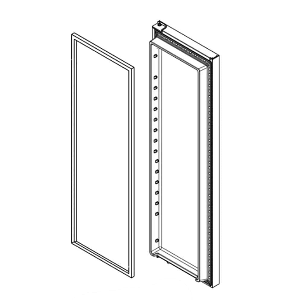 Part #w11395841, Refrigerator Door Assembly (Stainless)