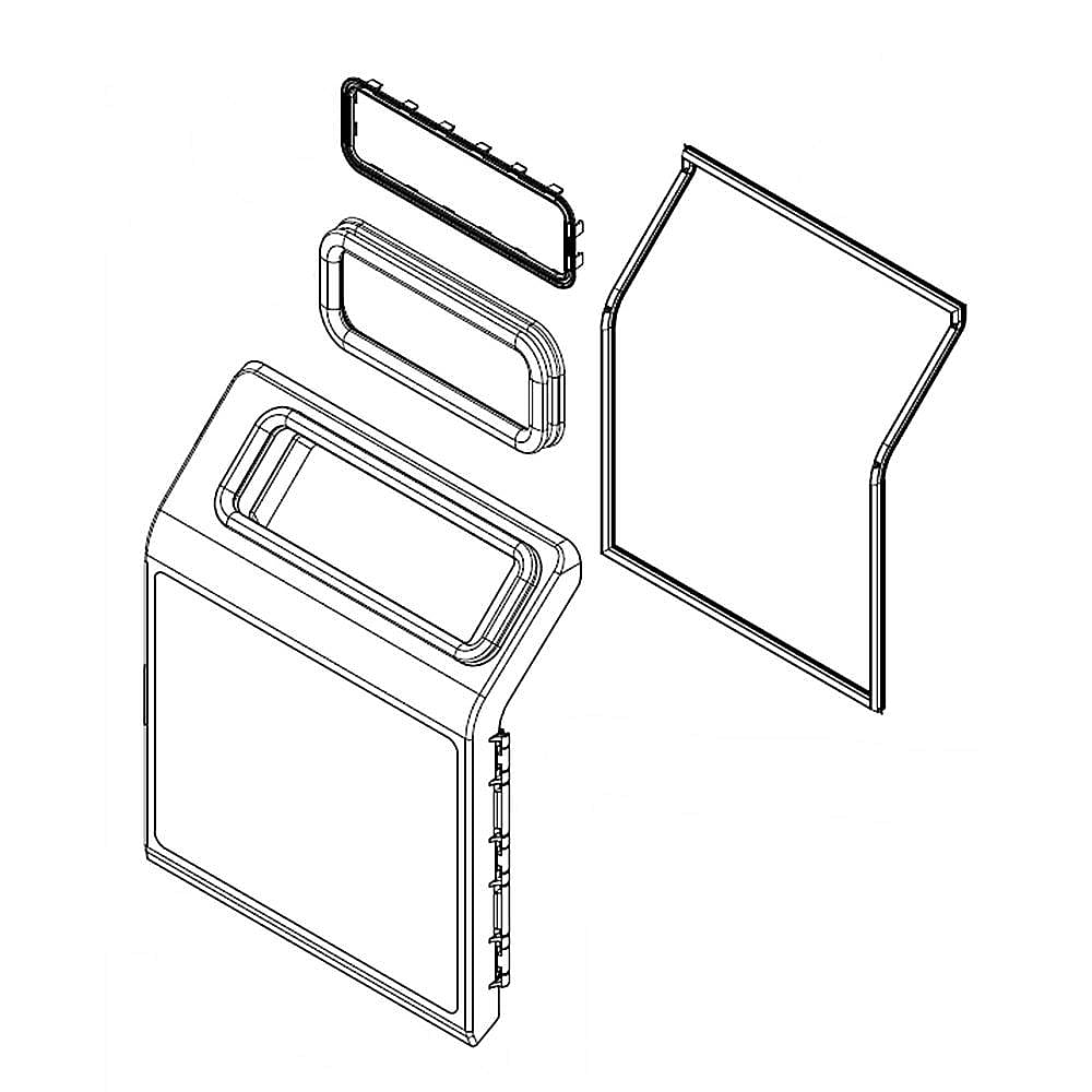 Part #w11399564, Refrigerator Ice Room Door Assembly / 16.50 x 16.50 x 5.75