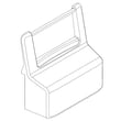 Refrigerator Ice Container Front Cover for Maytag MSF25D4MDH01 - Part W11427433