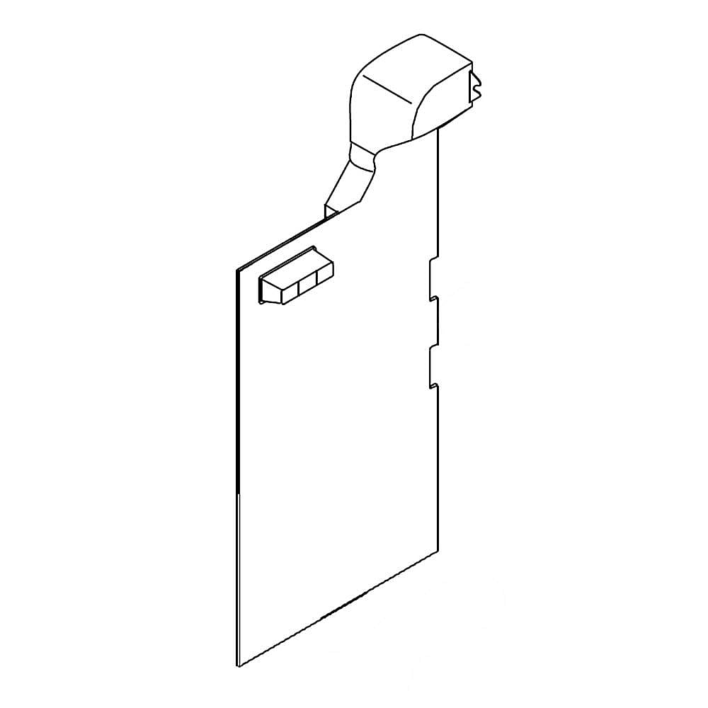 Part #w11427505, Duct, Freezer Air / 21.00 x 12.25 x 5.00