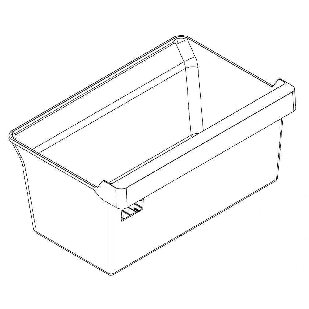 Photo of Part #w11434370, Crisper Tm H | 18.00 x 20.00 x 12.00 from Repair Parts Direct