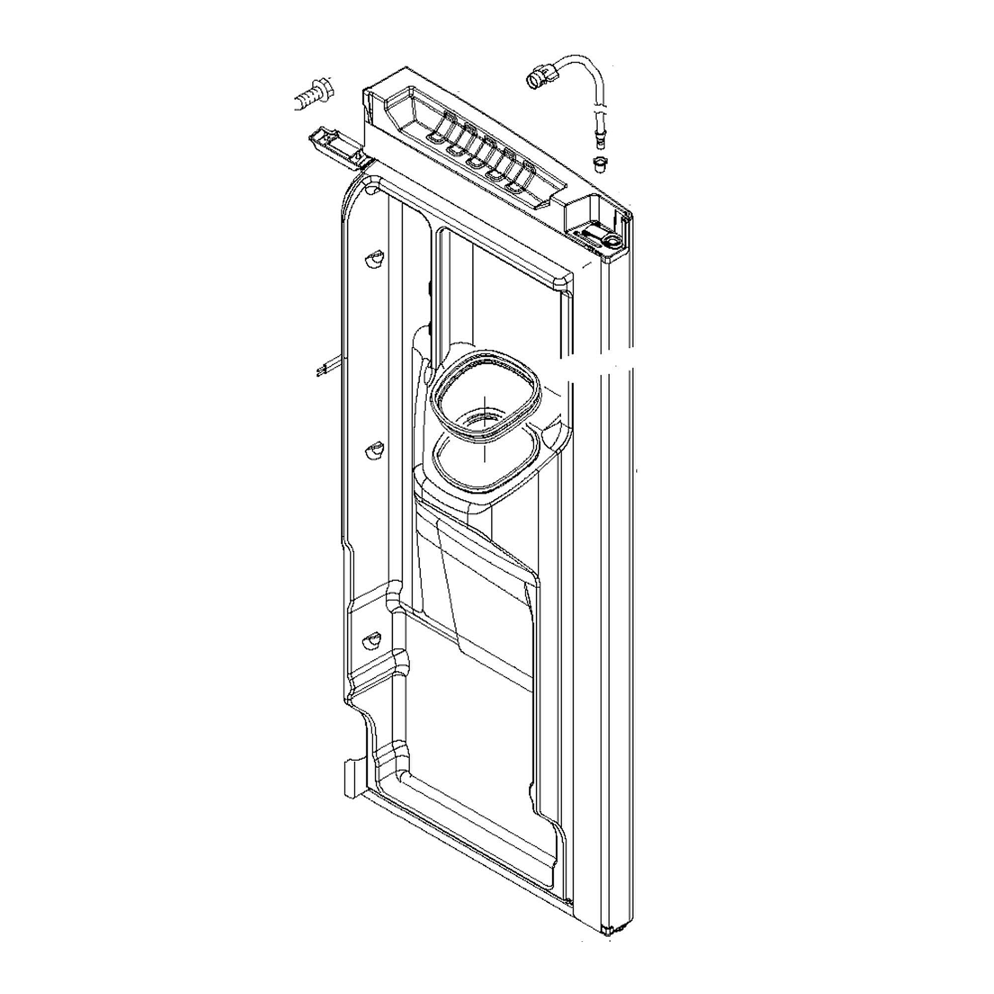 Part #w11435353, Refrigerator Door Assembly, Left (Stainless) / 39.00 x 22.00 x 14.00