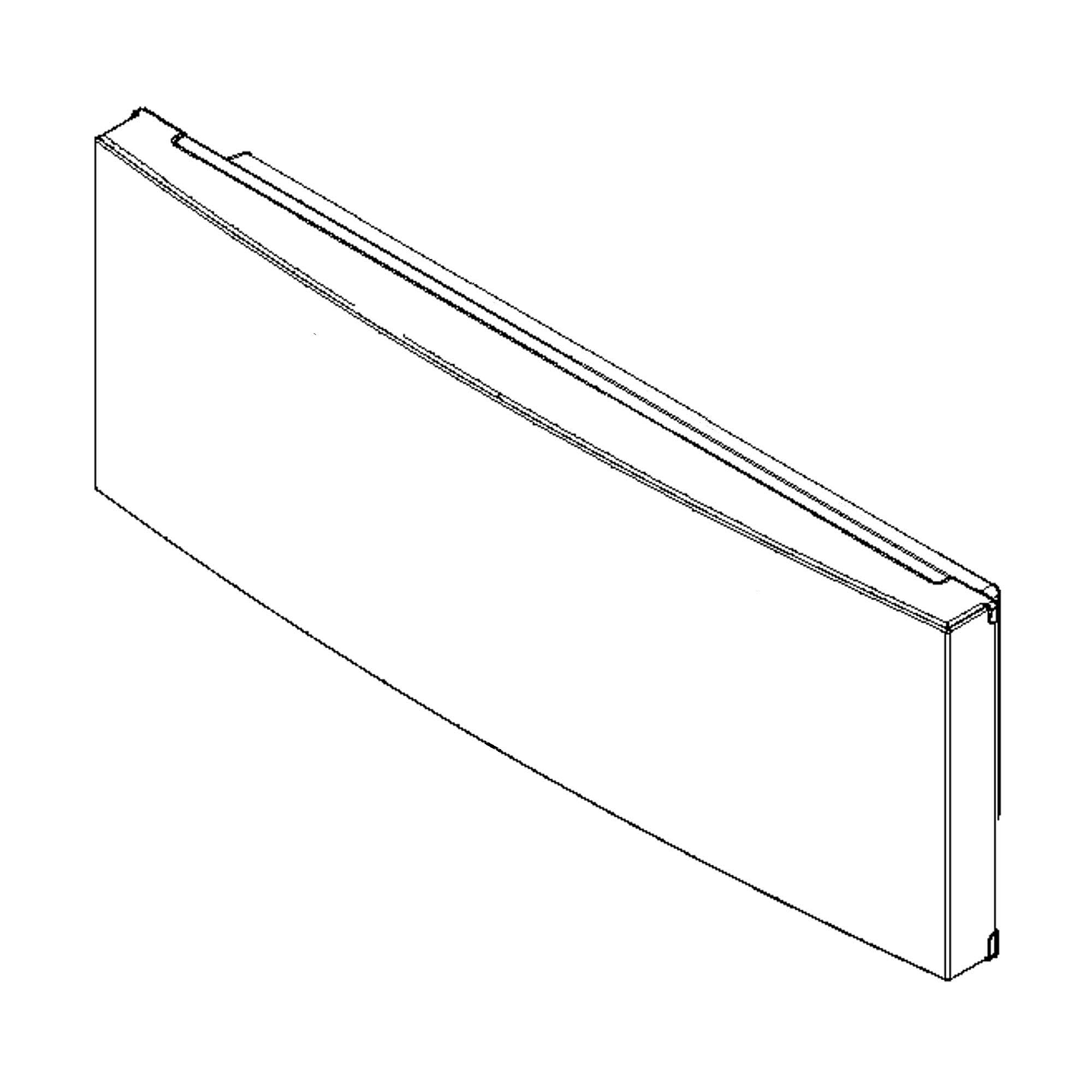 Photo of GE Part #w11435354, Refrigerator Drawer Door Assembly from Repair Parts Direct