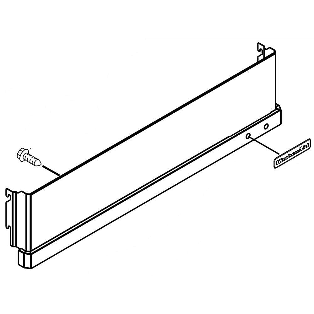 Refrigerator Machine Compartment Grille Assembly (Black Stainless)