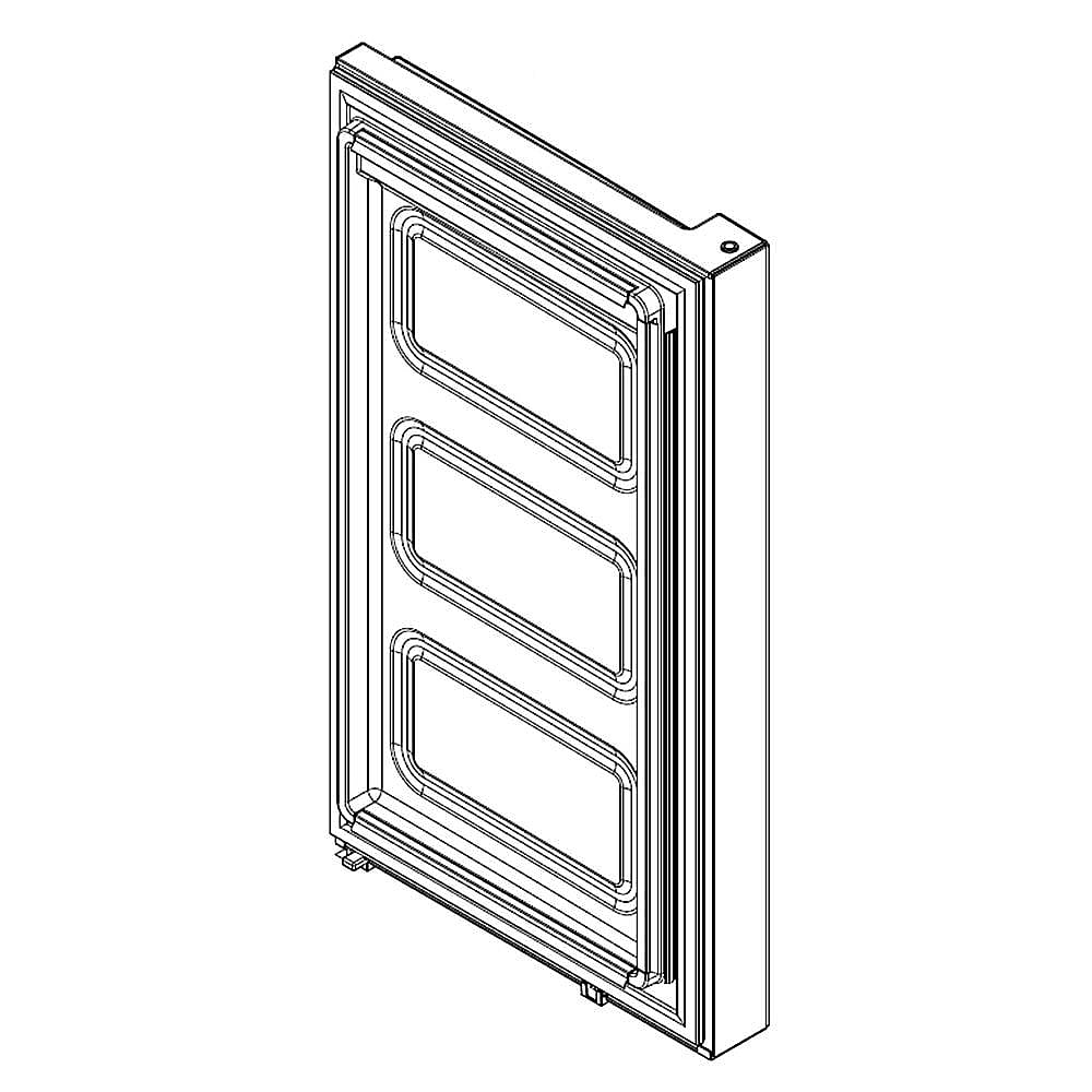 Part #w11477034, Whirlpool Refrigerator Freezer Door Assembly, Left / 35.00 x 25.50 x 8.75