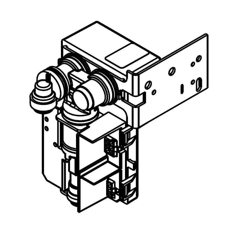 Photo of Part #w11482025, Valve-Soleno | 4.50 x 4.50 x 3.50 from Repair Parts Direct
