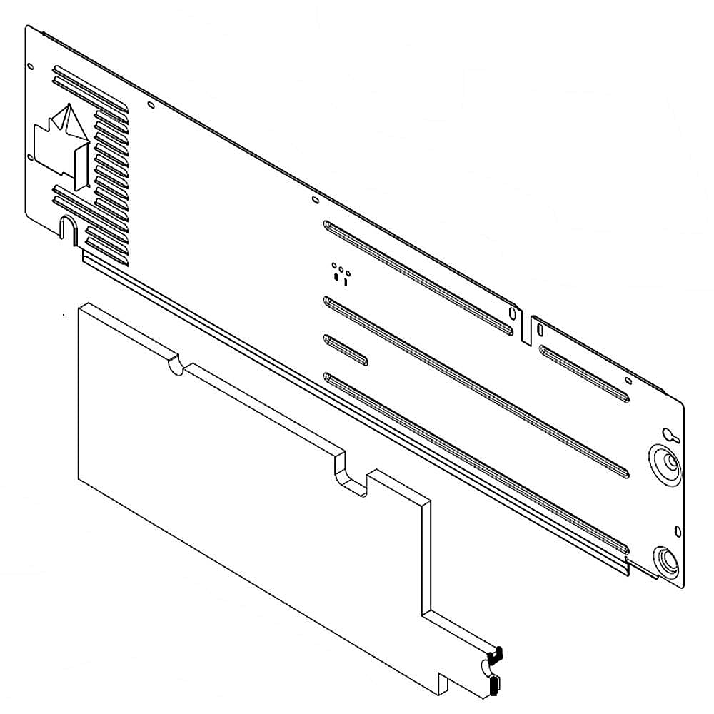 Part #w11482027, Refrigerator Machine Compartment Cover (Replaces Wpw10577369) / 40.50 x 12.00 x 1.00
