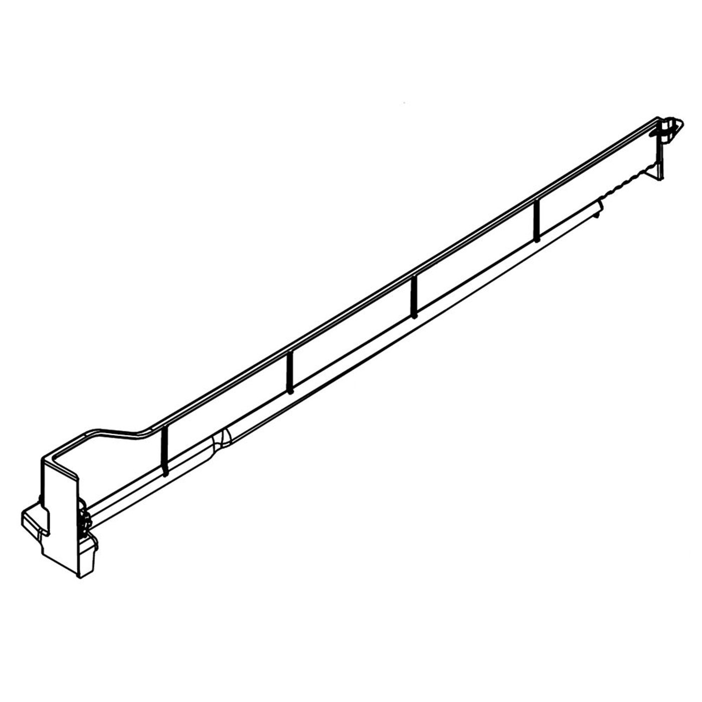 Refrigerator Freezer Drawer Slide Rail, Right W11489994 parts Sears PartsDirect