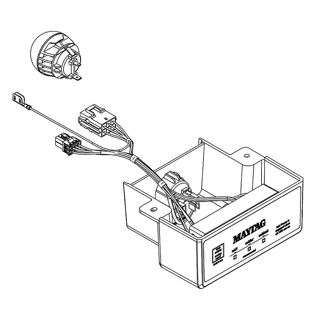 Photo of Part #w11496870, Freezer Control Box | 10.50 x 7.50 x 3.25 from Repair Parts Direct